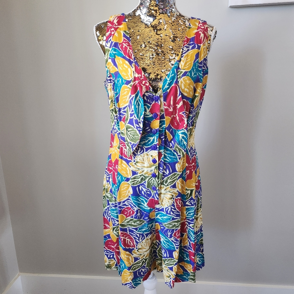 Vintage Marnie West Floral Shorts Romper